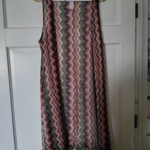 Fringe long vest top